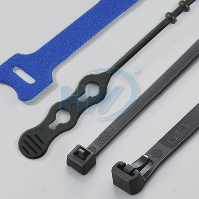 Releasable Reusable Plastic Zip Cable Tie Wraps Ratchet Ties Wire Banding Color 