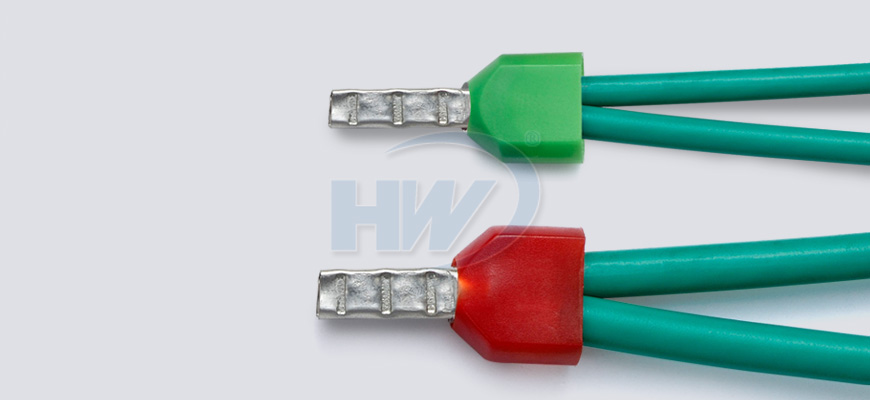 Double Cord End Ferrules Copper Pa66 Conductor 2x12awg Length 12mm T System Manufacturer Hua Wei