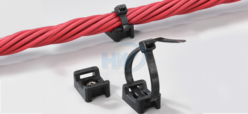 Cable Tie Mounts Saddle Type Polyamide 4 8mm Max Tie Width 4 5mm Mounting Hole Manufacturer Hua Wei