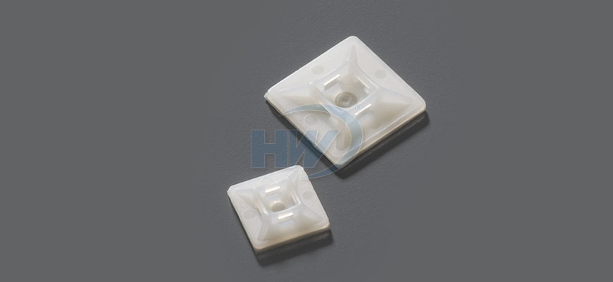 Cable Tie Mounts Self Adhesive Polyamide 4mm Max Tie Width Manufacturer Hua Wei