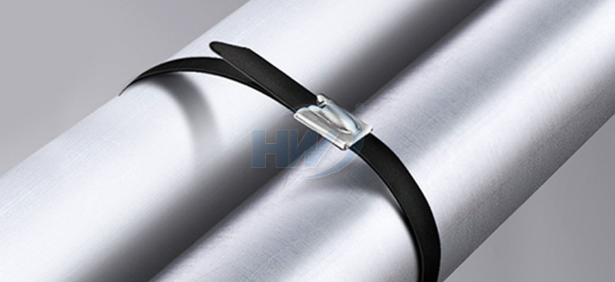 Stainless Steel Ties Ball Lock Type Pvc Coated Ss304 Ss316 150mm 80lbf Manufacturer Hua Wei