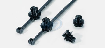 Cable Ties and Fir-Tree Mount Assemblies, Polyamide, 150mm, 3.6mm