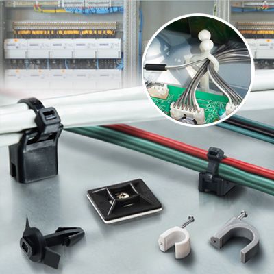 Guía para elegir los soportes y montajes adecuados para bridas de cables - Soportes para bridas, clips y abrazaderas