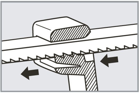 Het vergrendelingsmechanisme van kabelbinders - Het vergrendelingsmechanisme van kabelbinders