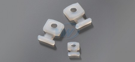 束帶固定座,鎖固式,PA66,最大允許帶寬0.1"(2.5mm) - 可嵌入式束帶固定座