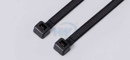390 x 7,6 mm (15,4 x 0,30 inch), kabelbinders, PA66, buiten gekarteld, zwaar gebruik - Buiten gekartelde kabelbinders
