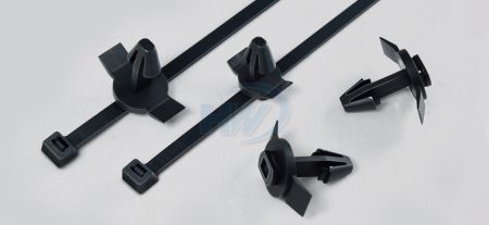 Push-In Cable Tie Mounts, 40.5x44mm, PA6.6