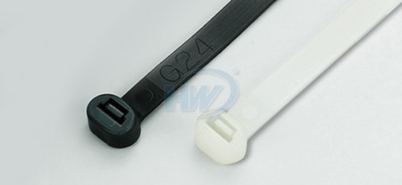 370x4.8mm (14.6x0.19 inch), Cable Ties, PA66, Releasable, Round Head