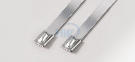 標準型珠式不鏽鋼帶,#304/#316,長度(L)11.81"(300mm),環拉值100lbf - 珠式不鏽鋼帶