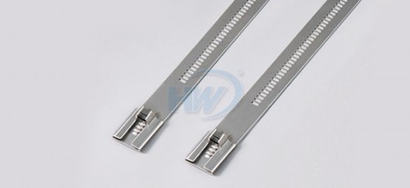 標準型階梯型不鏽鋼束帶, SS304 / SS316 ,長度(L)31.5"(800mm),環拉值250lbf - 階梯型不鏽鋼束帶