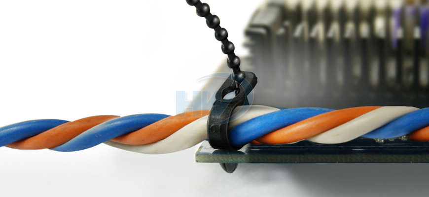 Cable Ties, bead, Polyamide, 93mm, 2.4mm Manufacturer - HUA WEI