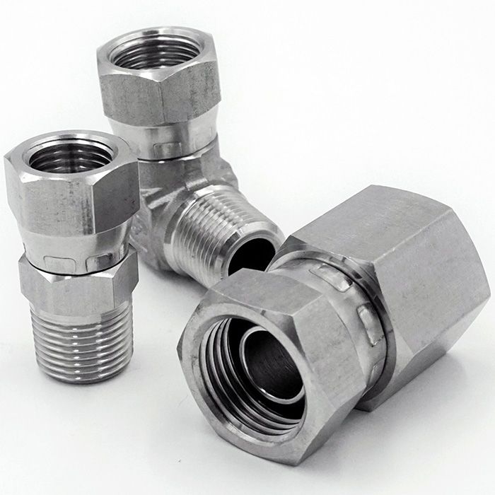 BS5200 60-degree Cone Swivel Fittings shows the shapes of Male Connector (60° Cone Female Swivel x Male PT/NPT), Male Elbow (60° Cone Female Swivel x Male PT/NPT), Female Connector (60° Cone Female Swivel x Female PT/NPT)