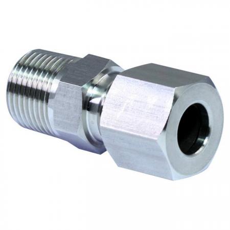 Connettore maschio per raccordi a compressione in acciaio inossidabile - Raccordi a compressione in acciaio inox connettore maschio.