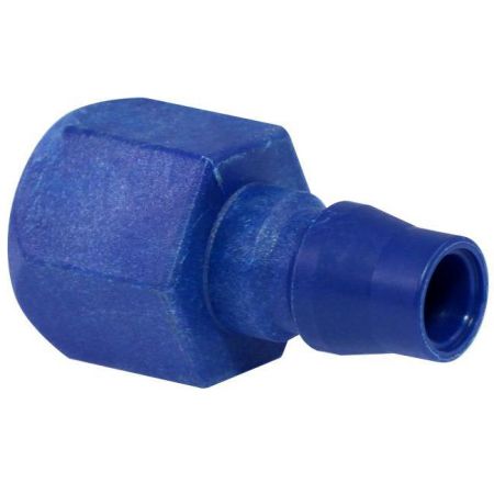 One Touch Quick Coupling Female Plug (Nylon66 + GF) - Also known as one-hand operation quick coupling, one-hand operation quick coupler, one-hand quick release coupling.