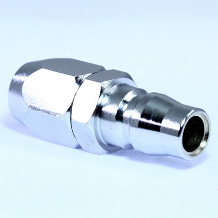 One Touch Quick Couplings PU Plug (Steel) - Also known as one-hand operation quick coupling, one-hand operation quick coupler, one-hand quick release coupling.
