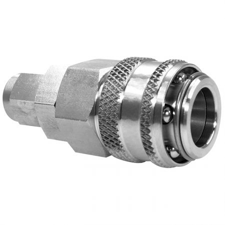 One Touch Quick Couplings PU Socket - Also known as one-hand operation quick coupling, one-hand operation quick coupler, one-hand quick release coupling.