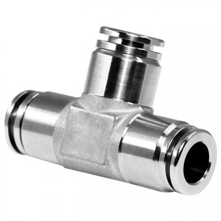 Stainless-steel Push-in Pneumatic Fittings Union Tee - Push-in Pneumatic Fittings Union Tees.