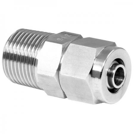 Stainless Steel Rapid Pneumatic Fitting Male Connector - Stainless Steel Rapid Pneumatic Fitting for plastic tube.
