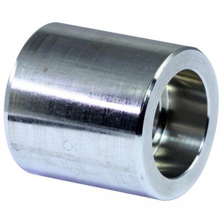 高壓圓雙套焊3M接頭 - 不鏽鋼3000Lb高壓圓直通雙套焊接頭。