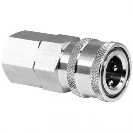 Traditional One-Way Shutoff Quick Couplings Female Socket (SUS) - Traditional One-Way Shutoff Quick Couplings Female Socket (SUS).