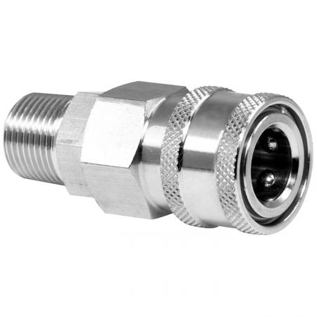 Traditional One-Way Shutoff Quick Couplings Male Socket (SUS) - Traditional One-Way Shutoff Quick Couplings Male Socket (SUS).