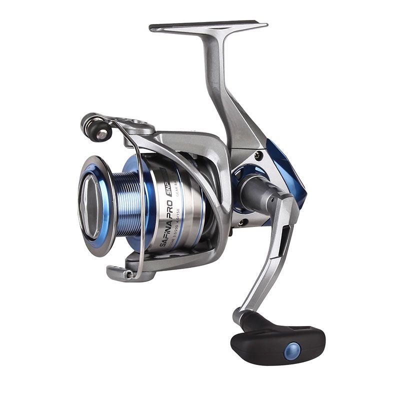 Safina Pro Spinning Reel - Okuma Safina Pro Spinning Reel- corrosion-resistant graphite body -cyclonic flow rotor- new graphite handle-quick set infinite anti-reverse system