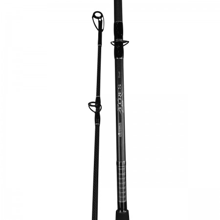 Azores Boat Rod - Okuma Azores Boat Rod-Durable E-glass blank construction-Diamond wrapping decoration with Custom epoxy above fore grip-1K woven outer wrap increases hoop strength