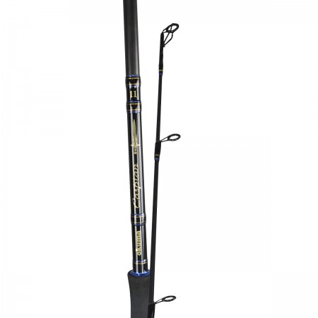Caspian Rod - Okuma Caspian Rod-Ultra-sensitive and responsive carbon blank construction-Seaguide quality stainless steel guides-Okuma graphite reel seat with cushioned stainless steel hood