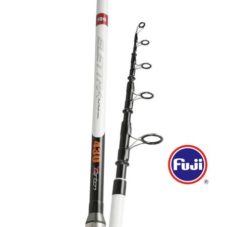 Elettra Surf Rod - Okuma Elettra Surf Rod-24T and 30T carbon blank construction with solid carbon tip-Fuji resistant guides-Fuji DPS pipe reel seat
