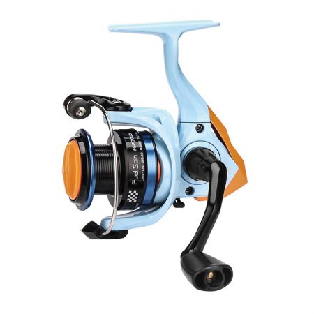 Fuel Spin Spinning Reel - Fuel Spin Spinning Reel-Special appearance through the color of classic race car-Corrosion resistant graphite body and rotor-Cyclonic Flow Rotor technology