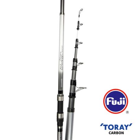 Wave Power Tele Surf Rod (NEW) - Okuma Wave Power Tele Surf Rod- 24T GT blank construction, Saltwater resistant deep press guides- visual white tip section