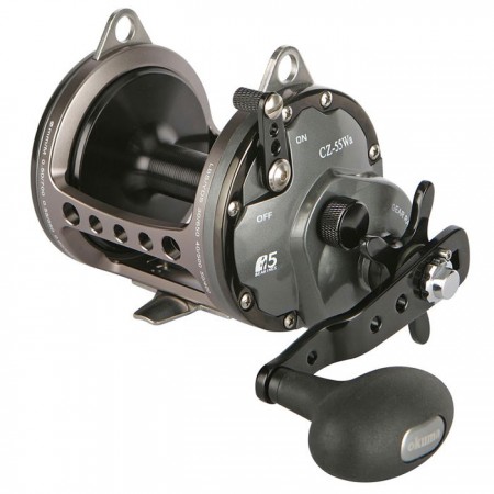 Cortez Star Drag Reel - Okuma Cortez Star Drag Reel-Anodized machined aluminum spool-Multi-disc Carbonite drag system-Graphite frame and side plates -XL Gearing: Drop down gear box