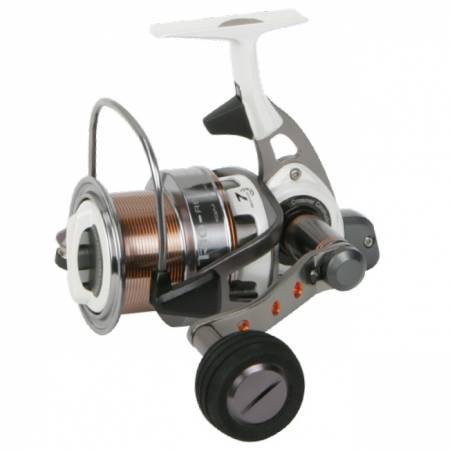 Trio Rex Salt Spinning Reel - Okuma Trio Rex Salt Spinning Reel-Long spool for distance casting-Crossover Construction aluminum body and rotor-6BB+1RB Stainless steel bearings