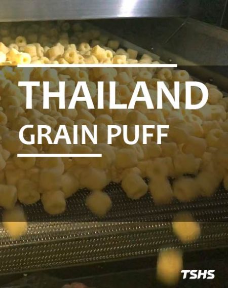 Chaîne de production d'aliments soufflés rôtis - Système de nettoyage CIP (Thaïlande)