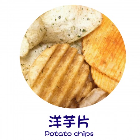 Produkty wykończeniowe – chipsy ze słodkich ziemniaków