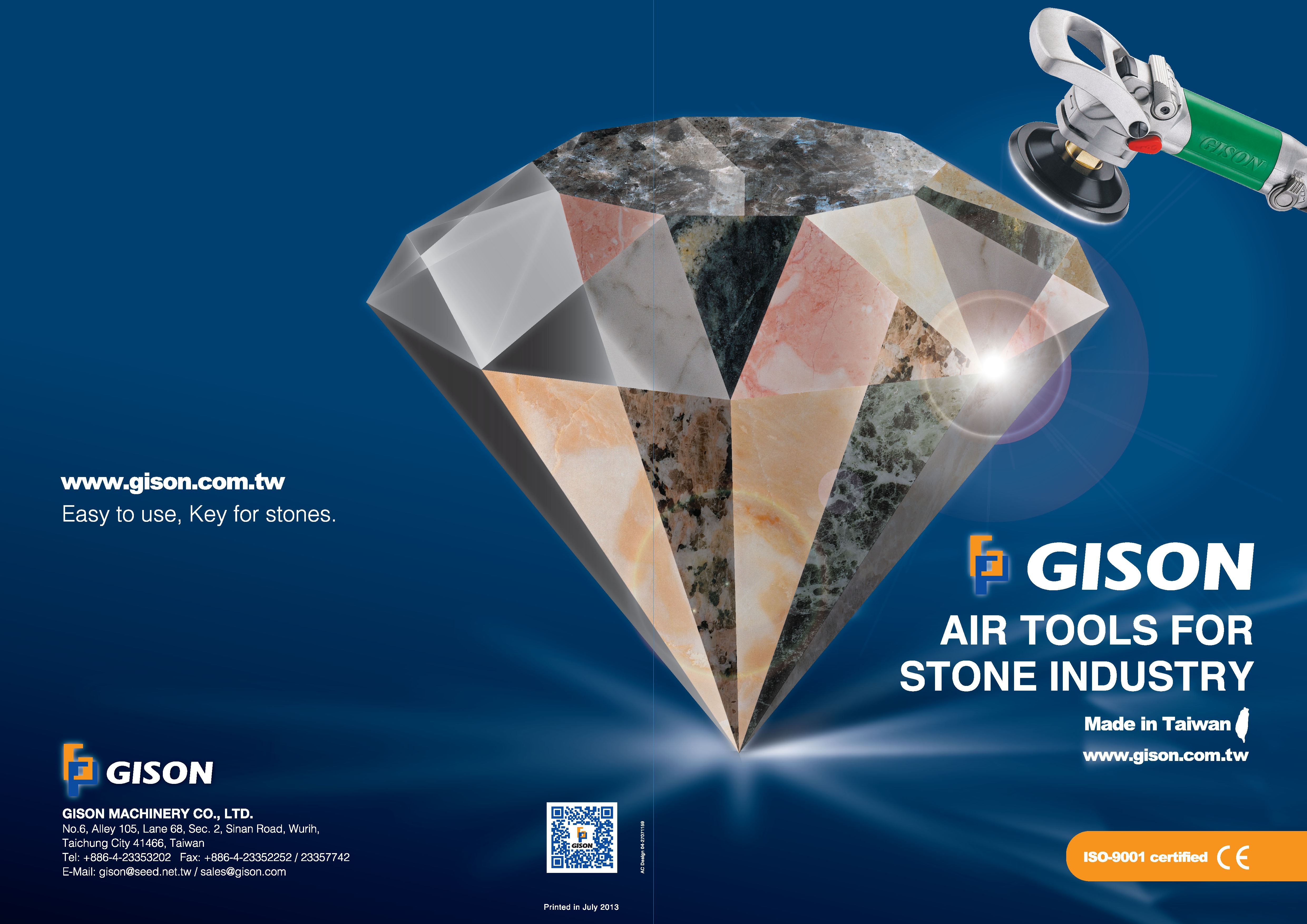 2013-2014 
    GISONAlat Udara Basah untuk Katalog Batu,Marmar,Granit - 2013-2014 
    GISONAlat Udara Basah untuk Batu, Marmar, Granit