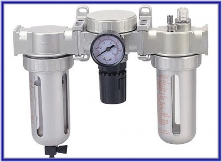 Unità di preparazione dell'aria (filtro dell'aria, regolatore dell'aria, lubrificatore dell'aria) - Unità di preparazione dell'aria (filtro dell'aria, regolatore dell'aria, lubrificatore dell'aria)