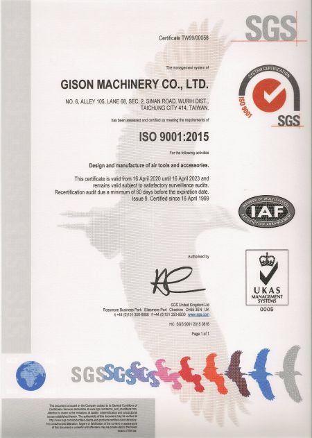 ISO-9001:2015品质认证证书