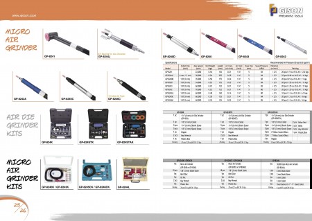 GISON Micro Air Grinder၊ Air Die Grinder Kits၊ Micro Air Grinder Kits များ