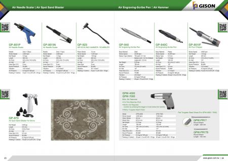 Air Needle Scaler၊ Air Spot Sand Blaster၊ Air Hammer၊ Air Engraving Scribe Pen