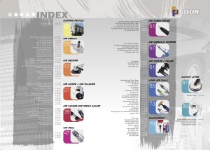 GISON Indeks narzędzi pneumatycznych narzędzi pneumatycznych