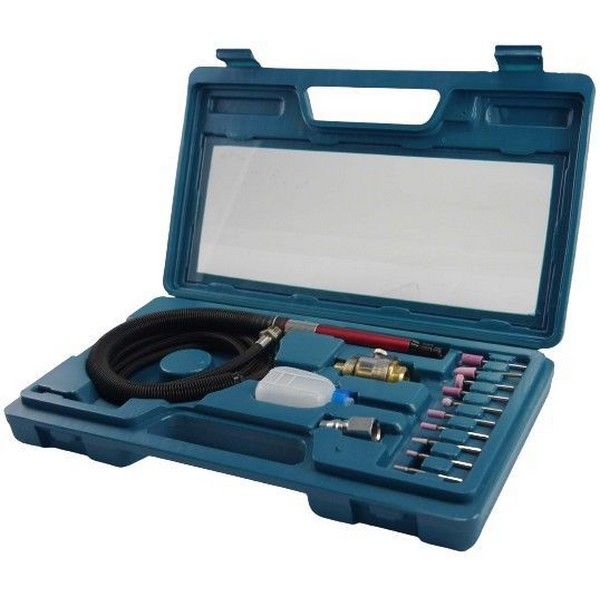 Steelman 1/8-Inch Micro Pneumatic Die Grinder With Rear Exhaust And 5 Foot Hose P151792