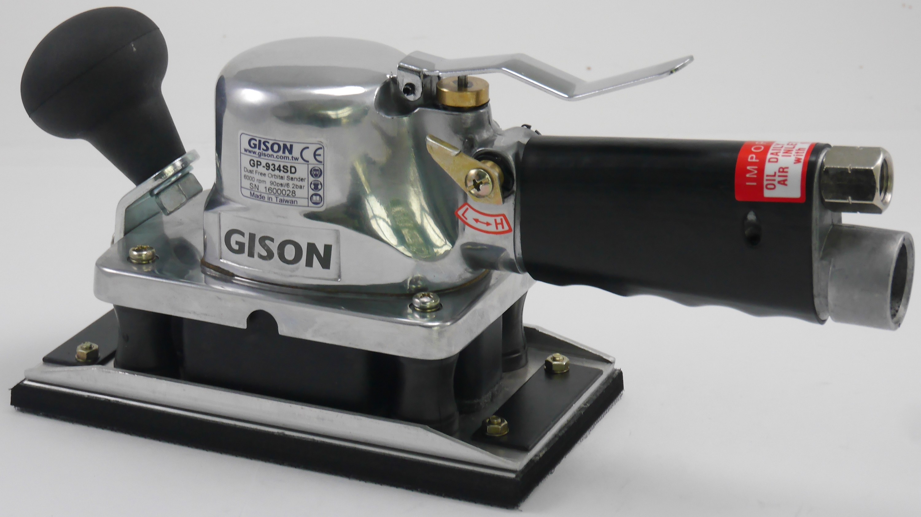 Air Jitterbug Sander (93x176mm, 9000rpm, SelfGenerated Vacuum) Manufacturer GISON