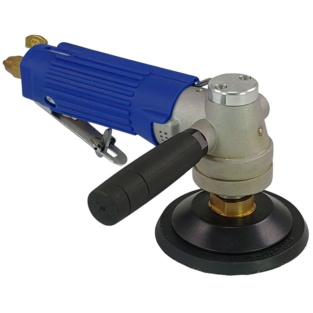 Air Wet Sander,Polisher for Stone (4800rpm, Side Exhaust, Safety Lever) Pneumatic Water Stone