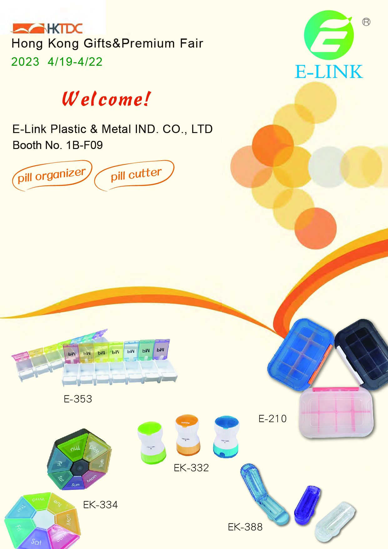 E-link presents many new and smart pill case during the show.