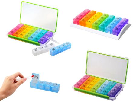 Custom Printed Pill Organizer - Customized Pill Case and Organizer for Wholesales