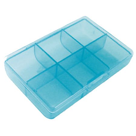 Daily Pill Box 6 Grids Supplement Container - Printed Pill Case Appearance
