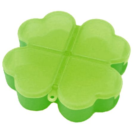 Daily Decorative Clover Pill Box 4 Times A Day - Pill Case Appearance 4 Times A Day