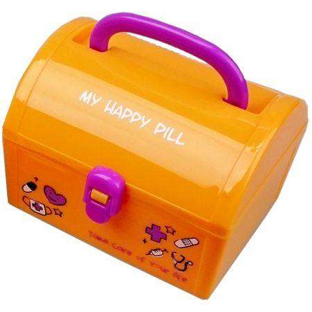 Custom Durable PP Plastic Storage First Aid Box with Handle - Printed First Aid Box Appearance