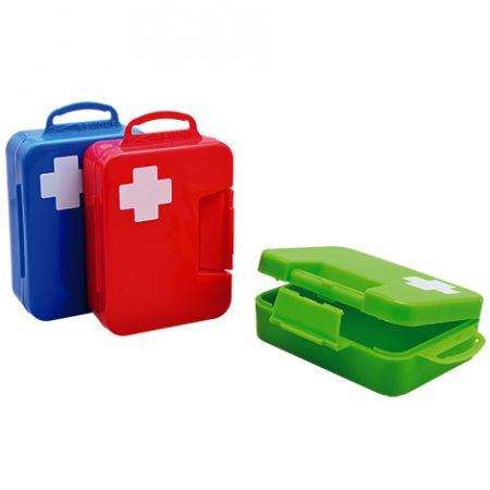 小型可攜式醫療用藥丸收納急救箱 - 印刷急救箱外觀。